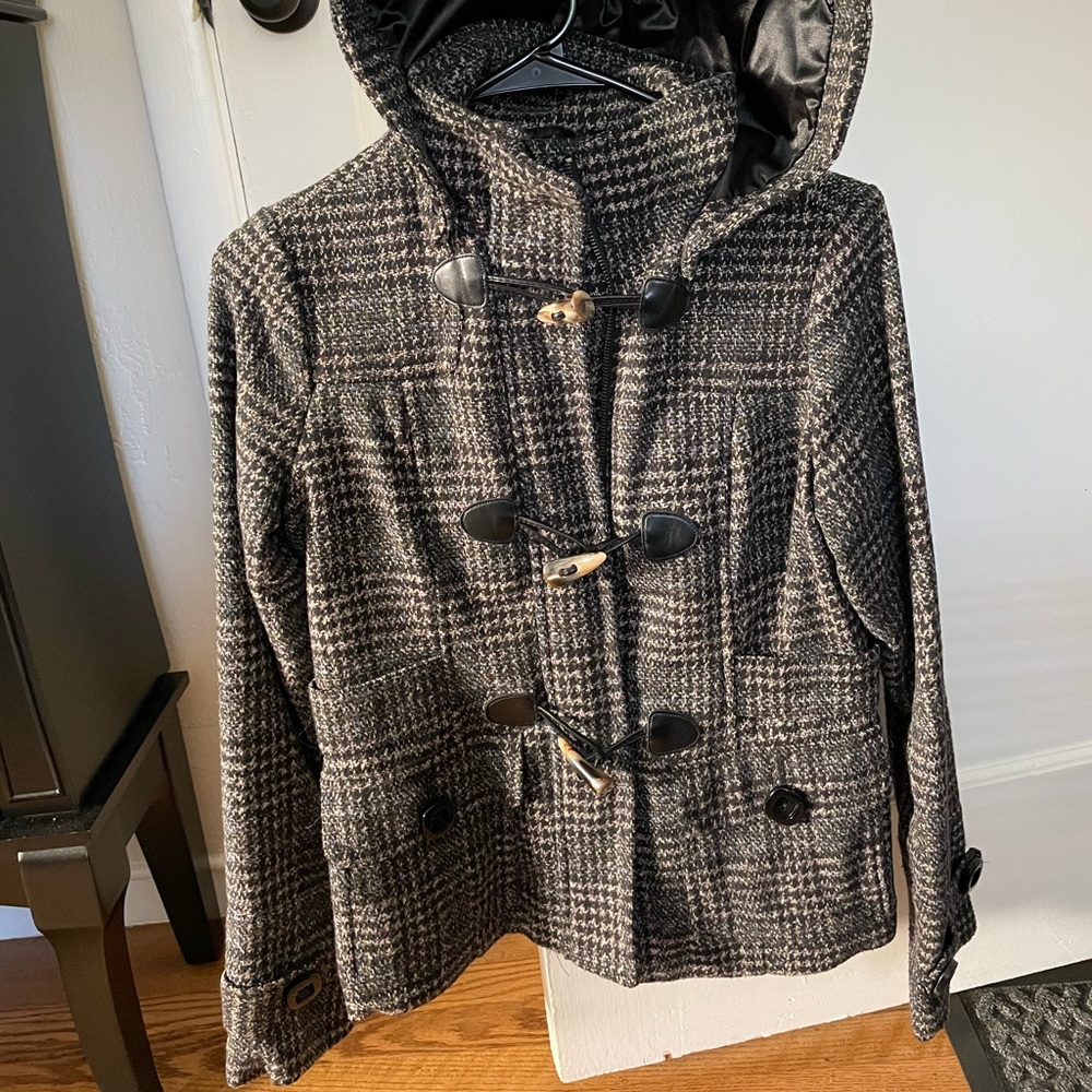 Celebrity Pink Short Pea Coat
